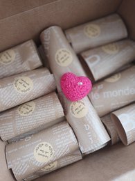 Heart Shaped Beeswax Tealight Candles - Pink Color