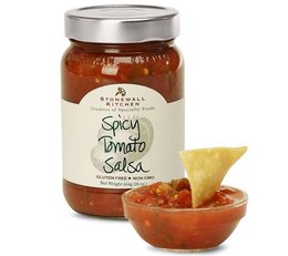 Spicy tomato salsa, a flavorful BBQ sauce made with a blend of tomatoes, peppers, and spices. Ideal for dipping or topping grilled meats and vegetables.