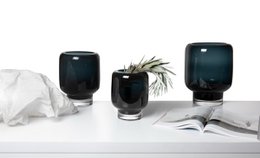 vase moderne klassiker af tykt rent højkvalitetsglas, serie: ZADAR