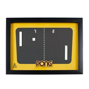 Atari - Pong - 3D -Wandkunstrahmen