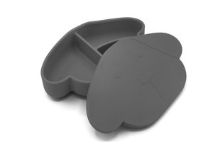 Silikon Lunchbox Milo the Dog Storm Grey
