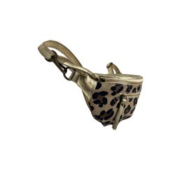 Marsupio in pelle leopardata con 2 cerniere
