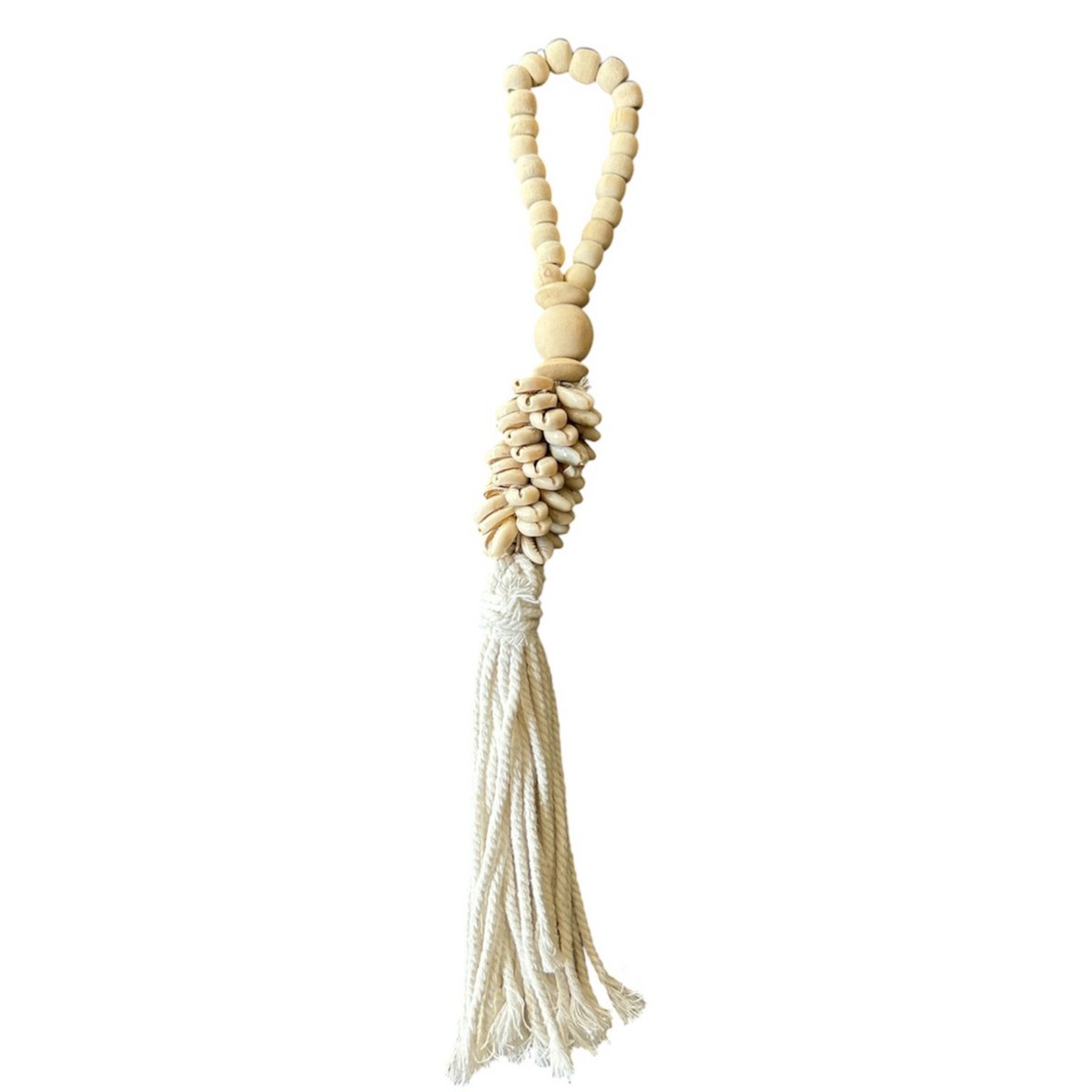 Schelpenhanger natural tassel