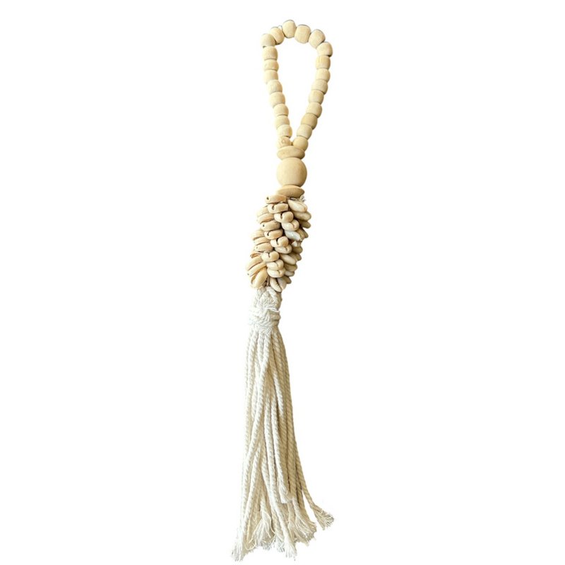 Schelpenhanger natural tassel