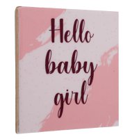 Tile - 'Hello Baby Girl'