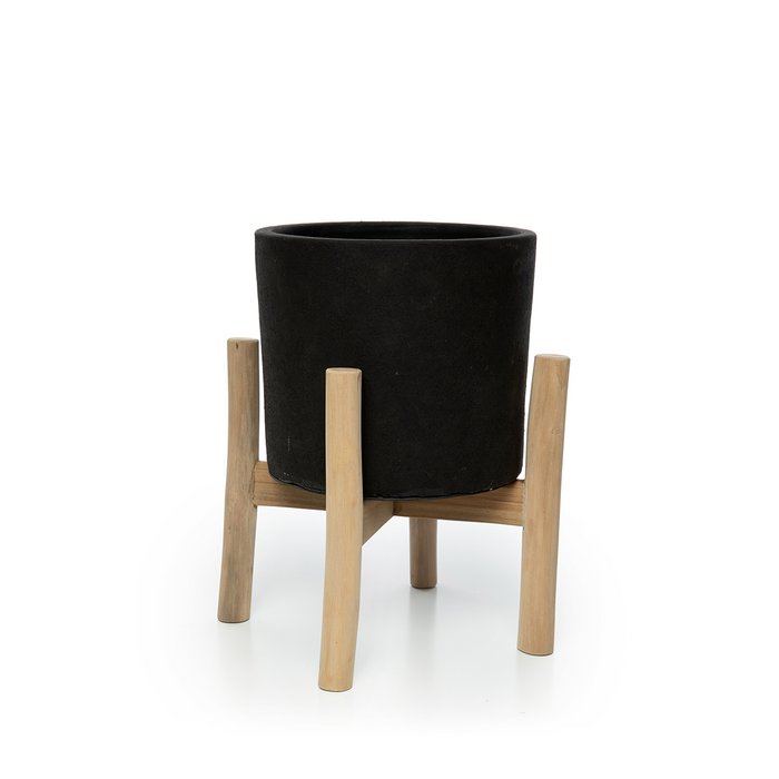 The Charcoal Low - Zwart Naturel - S