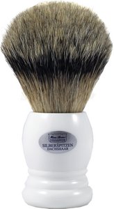 Shaving brush acrylic white