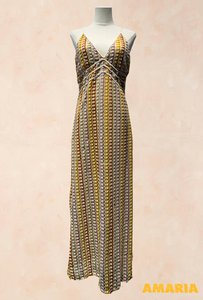 Robe longue crochet multicolore