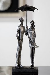 Sculpture "Umbrella" poly, antique silver