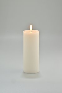LED-Kerze weiß mit Timer und Wachsspiegel Copy 2