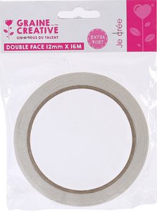 DOUBLE SIDED ADHESIVE TAPE 12mm X 16 M