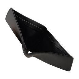 Portfel RFID i NFC - Czarny skórzany portfel antypoślizgowy - 9 kart - Prezent dla mężczyzn - Billfold