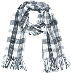 K-B8.2 SCARF705-185-1 Scarf Soft Checkered 180x70cm