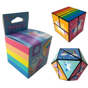 Einhorn-Magie-Puzzle-Würfelspielzeug