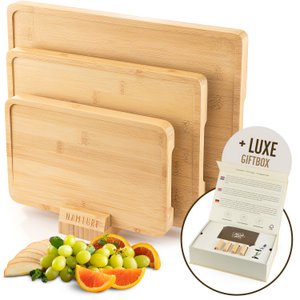 Cadeauset 3 Snijplanken Bamboe