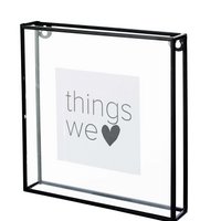 Photo Frame Metal Black 20x20x3.5cm