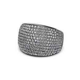 Bague Glamour Metal - Argenté et Gris Antracita