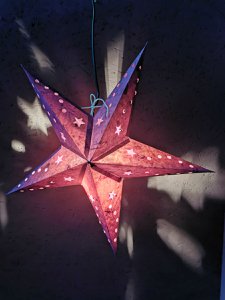 Papierstern mini 40 cm - weitere Farben wählbar