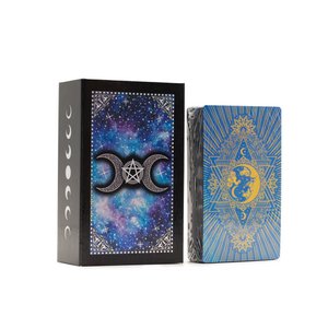 Blue Tarot Cards - Moon Face - with booklet