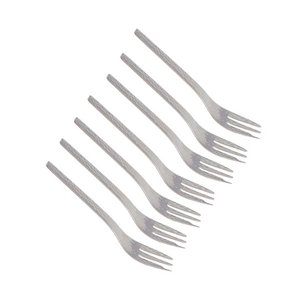 Silber gehämmert Dessertgabeln - Los 6