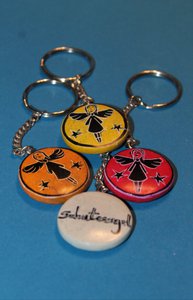 108 keychain guardian angel - bacon stone (only available in white)