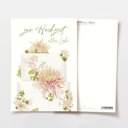 Postcard with festive pink flowers and the text "you are wonderful", made from FSC certified materials.

The postcard features a beautiful arrangement of pink flowers, including chrysanthemums, against a light background. The text "you are wonderful" is printed in a delicate, cursive font, adding a personal and celebratory touch. The postcard is made from FSC certified materials, ensuring it is produced in an environmentally responsible manner.