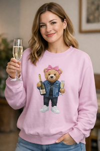 Prosecco Girl Bear Sweatshirt