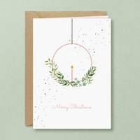 Weihnachtskarte | Kranzkreis