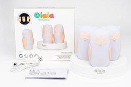 Path of Light - Côme, Charles & Camille Owls - Ricarica a induzione - Bianco