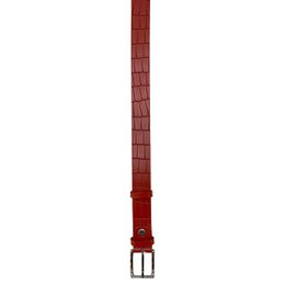 3 cm breiter Ledergürtel mit Krokoprägung in 6 Farben - Damengürtel oder Herrengürtel