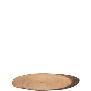 Ovale houten schijven, 18-22cm, zakje à 10 stuks, naturel