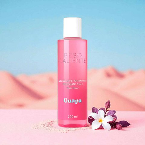 Shower gel - 2 in 1 foaming shampoo - GUAPA - White musk