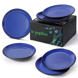 MIAMIO - Plate Set - Le Papillon Collection (Blue/Large)