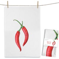 Red Hot Chilies tea towel