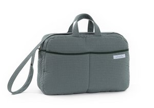 Umhänge-Umstandstasche für Kinderwagen und Krankenhaus. Praktische und elegante Organizer-Tasche mit großem Fassungsvermögen. Produkt hergestellt in Spanien.