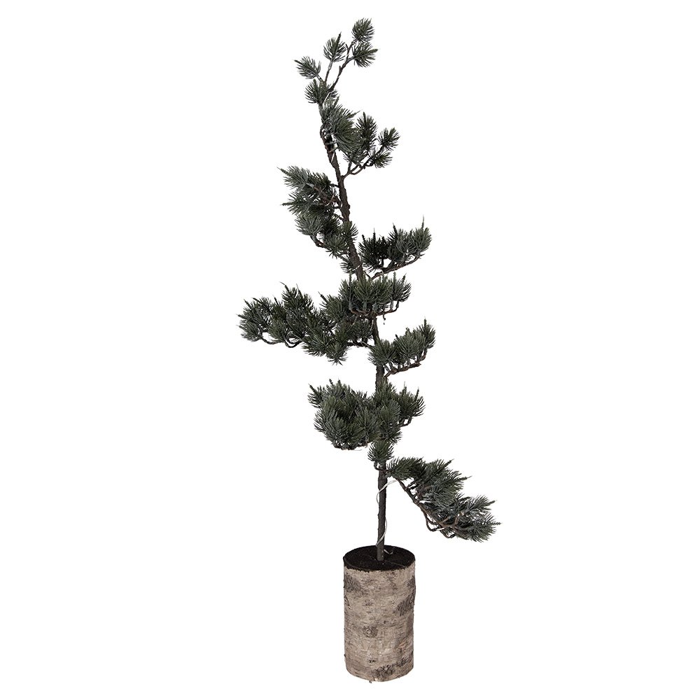 Mini Kunstkerstboom 35x35x100 cm / 3xAAA Groen Hout