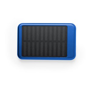 Powerbank Charging Station 4000 mAh with Solar Charging BLUE