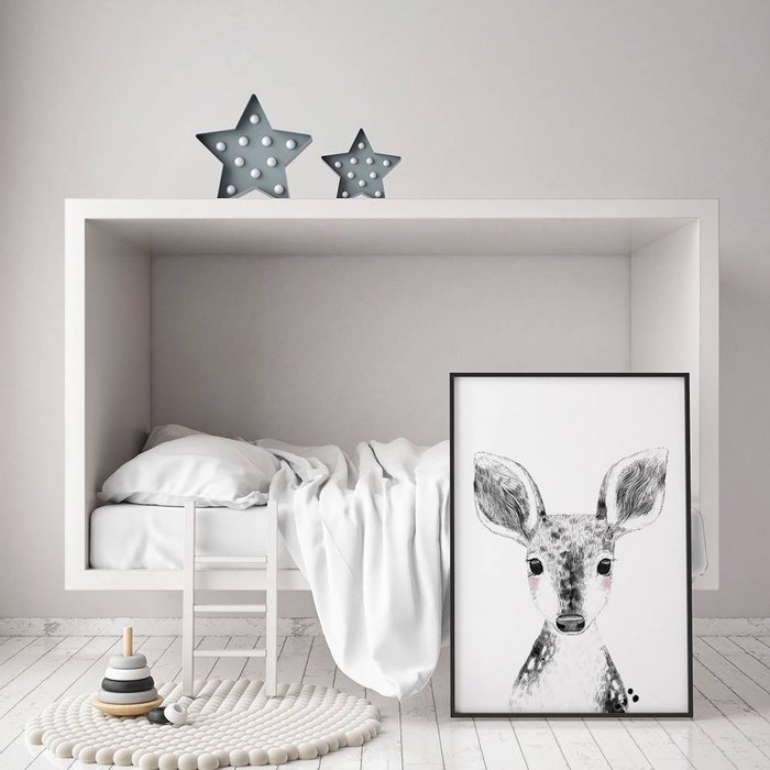 Hert Kinderkamerposter
