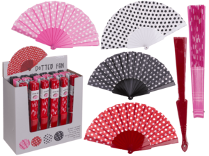 Fan, Spanish polka dot,
