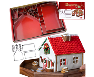 🏠 Set kalupa za kućicu od medenjaka – Božićni cookie house 10-dijelni