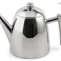 Teekanne aus Edelstahl mit Teefilter 1 L