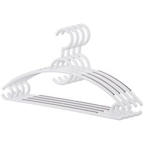 Kleiderbügel weiß rotierende Anti -Slip 4 -Stcs