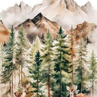 Nachhaltige Karte - Hirsch im Wald