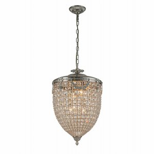 Chandelier Empire 65 cm - Silver - Iron