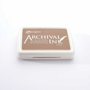 Ranger Archival Ink Stempelkissen - Coffee · Milchkaffeebraun