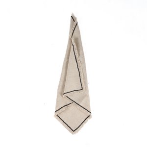 Het Toscaanse Servet - Natuurlijk Zwart - 45x45