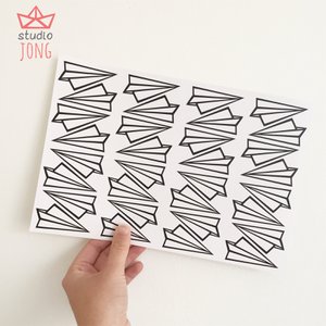 Paperplane Wandaufkleber