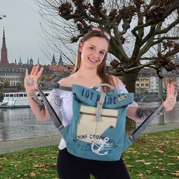 Sunsa-rugzak. Veganistische rugzak gemaakt van canvas. Geweldige vrijetijdsstadsrugzak. Dagrugzak voor dames. A4 geschikt.