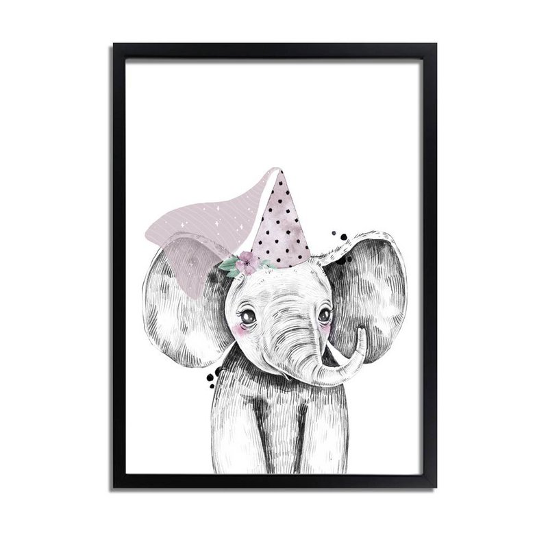 Elephant Nursery Poster Hat