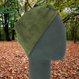 Warm, cozy faux fur headband in a variety of colors including black, moss, red, camel, turquoise, purple, light grey, dark green, and dark blue. Ideal for winter weather and outdoor activities.